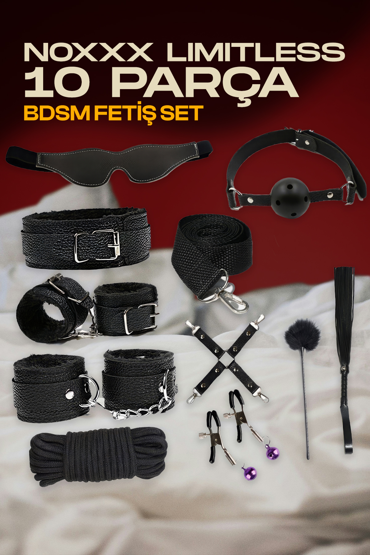 Genel Markalar NOXXX Limitless 10 Parça BDSM Fetiş Set