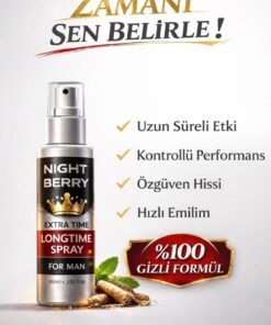 NightBerry 3’lü Set Erkek S’ertleştirici, Bü’yütücü, Ge’ciktirici & Kadın U’yarıcı Jel - Görsel 3