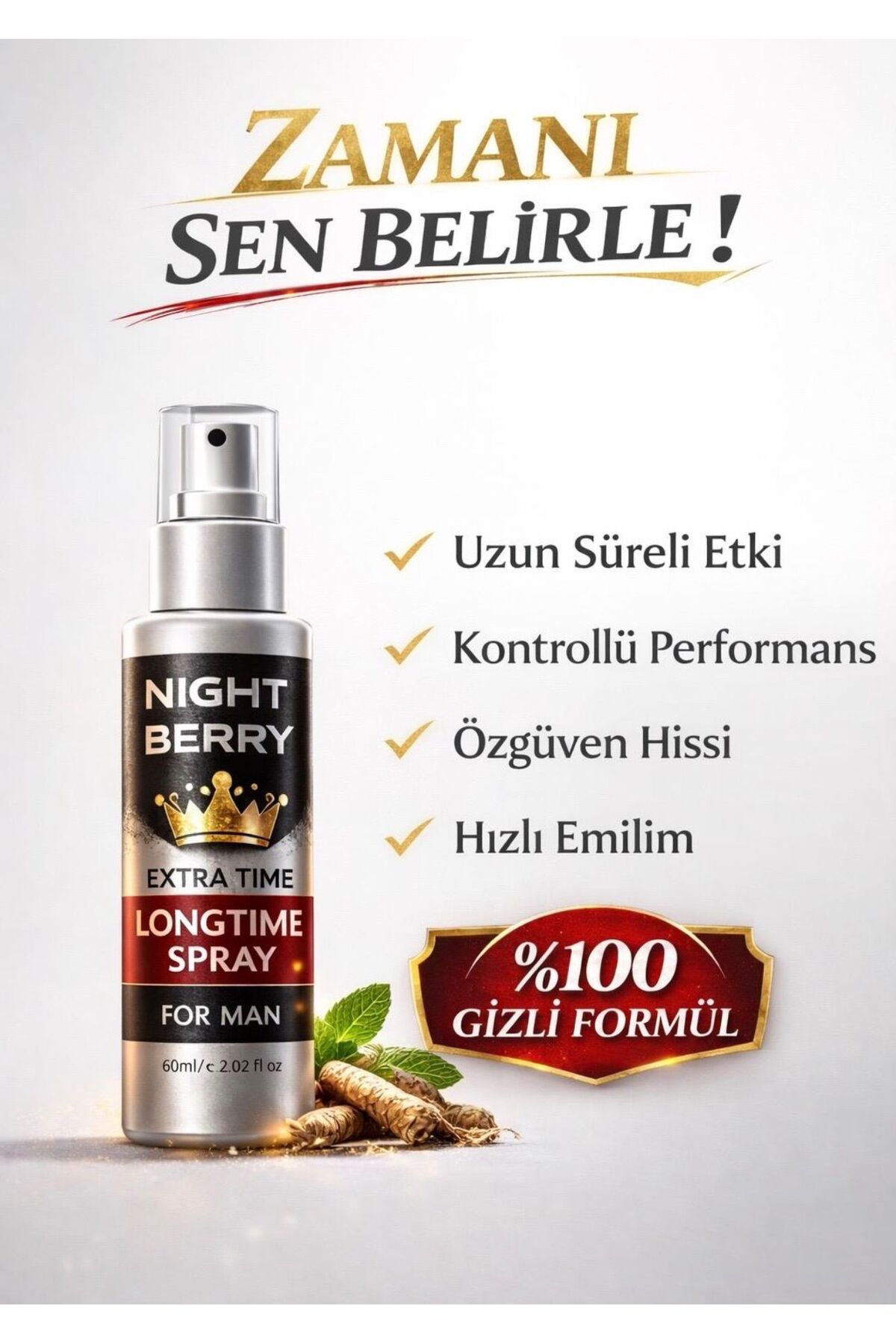 NightBerry 3’lü Set Erkek S’ertleştirici, Bü’yütücü, Ge’ciktirici & Kadın U’yarıcı Jel - Görsel 3
