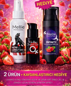 Mellie Professional Erkek U.yarıcı Uzun Deneyim Sprey Ve Kadın U'yarıcı İstek & Zevk Arttırıcı Geci.ktirici Je Set l - Görsel 3