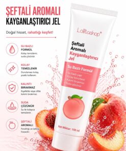 Lolita Shop Şeftalili Su Bazlı Ekstra Kayganlaştırıcı Jel 100 ML Yenilebilir Şeftali Hazzı Aromalı Kaydırıcı Jel - Görsel 3