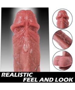 Alternative view of Genel Markalar ISITMALI 23cm İleri Geri Hareketli Yapay Penis Vibratör Gerçekçi Hızlı İtme Titreşimli Vantuzlu Kumandalı