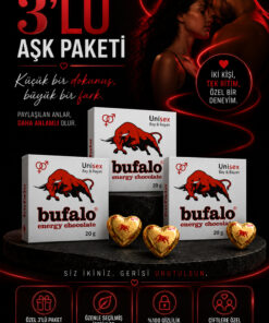 Bufalo Premium Özel Çikolata Enerji Çikolata 3 Lü Paket
