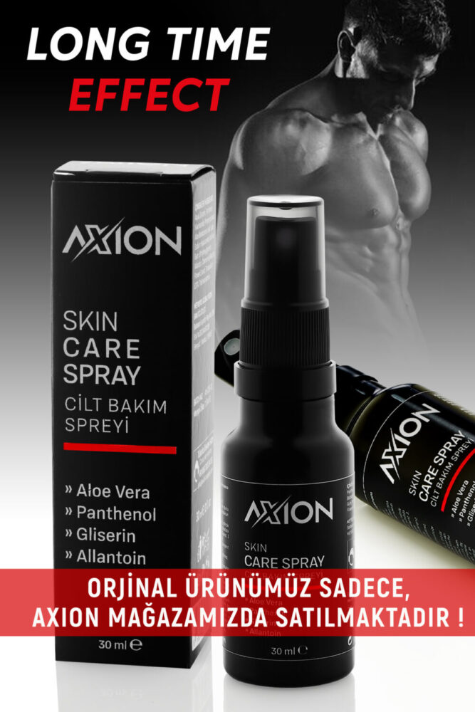 AXION Uzun Deneyim Premium Sprey Long Time Spray Cilt Bakım Spreyi 30 ml Erkekler Için Daha Uzun Etki - Görsel 2