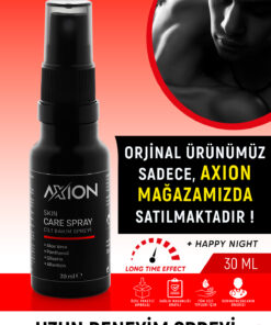 AXION Uzun Deneyim Premium Sprey Long Time Spray Cilt Bakım Spreyi 30 ml Erkekler Için Daha Uzun Etki