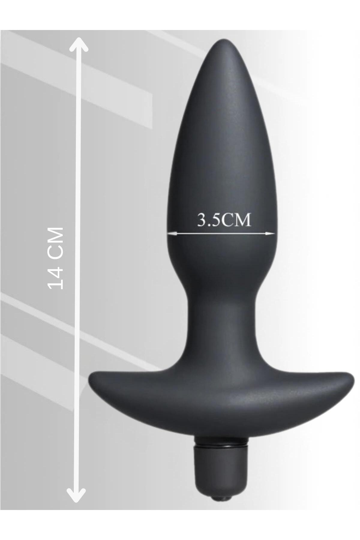 Lolita Shop Özel Soft Silikon Dokuda Anal Ve Vajinal Güçlü Titreşimli Anal Vibratör Genişletici Açıcı Plug - Görsel 3