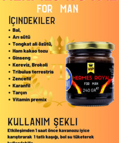 DAVİ Hermes Royal's Bitkisel İçerikli Mesir Macunu – Ginseng ve Bitki Ekstreleri İçeren Karışım 240gr - Görsel 3