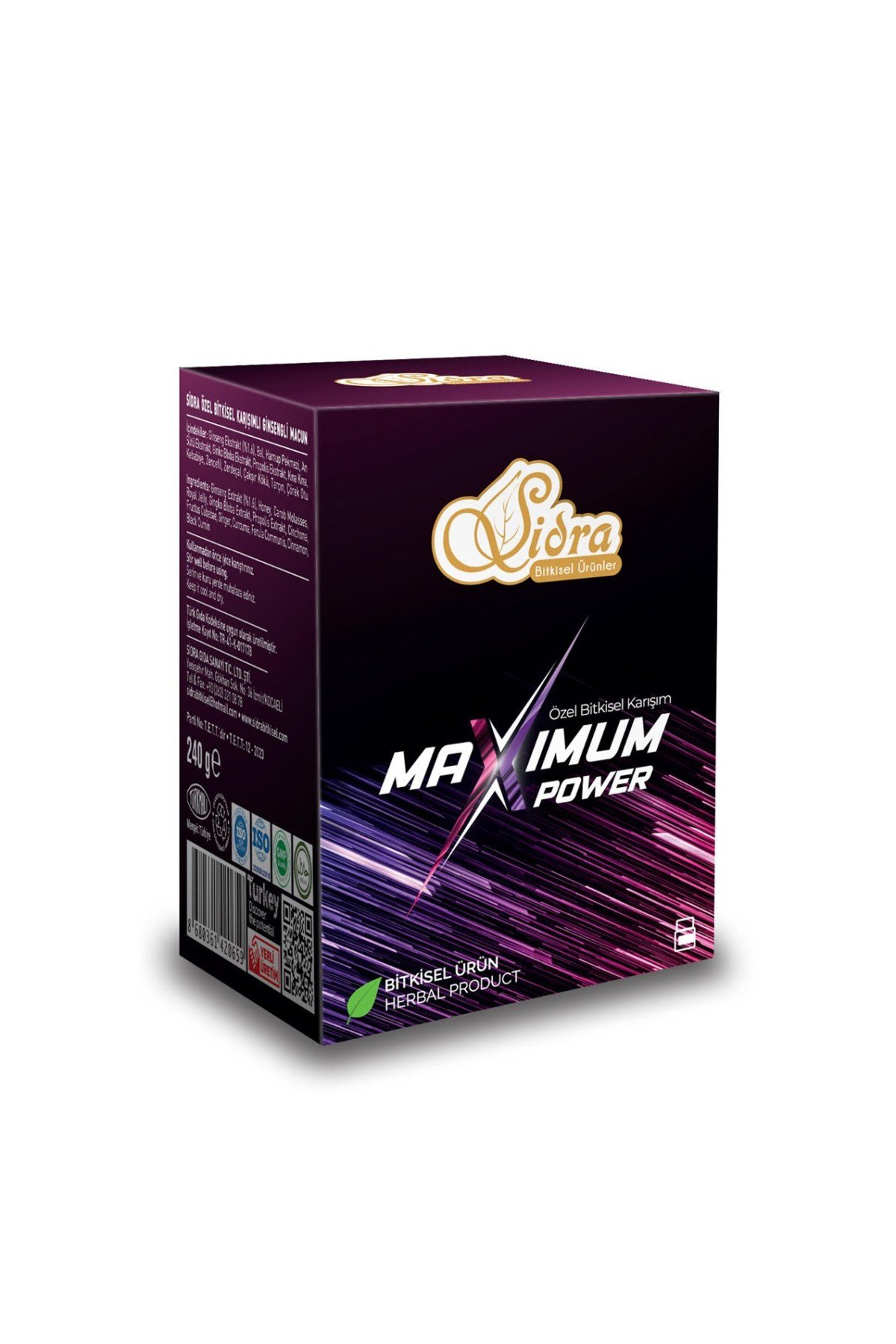 Sidra Maximum Power Ballı Bitki 240 gr Tek Kullanım Macun - Görsel 3