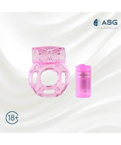 ASGMED Titreşimli Penis Halkası Pembe Özellikli Penis Yüzüğü