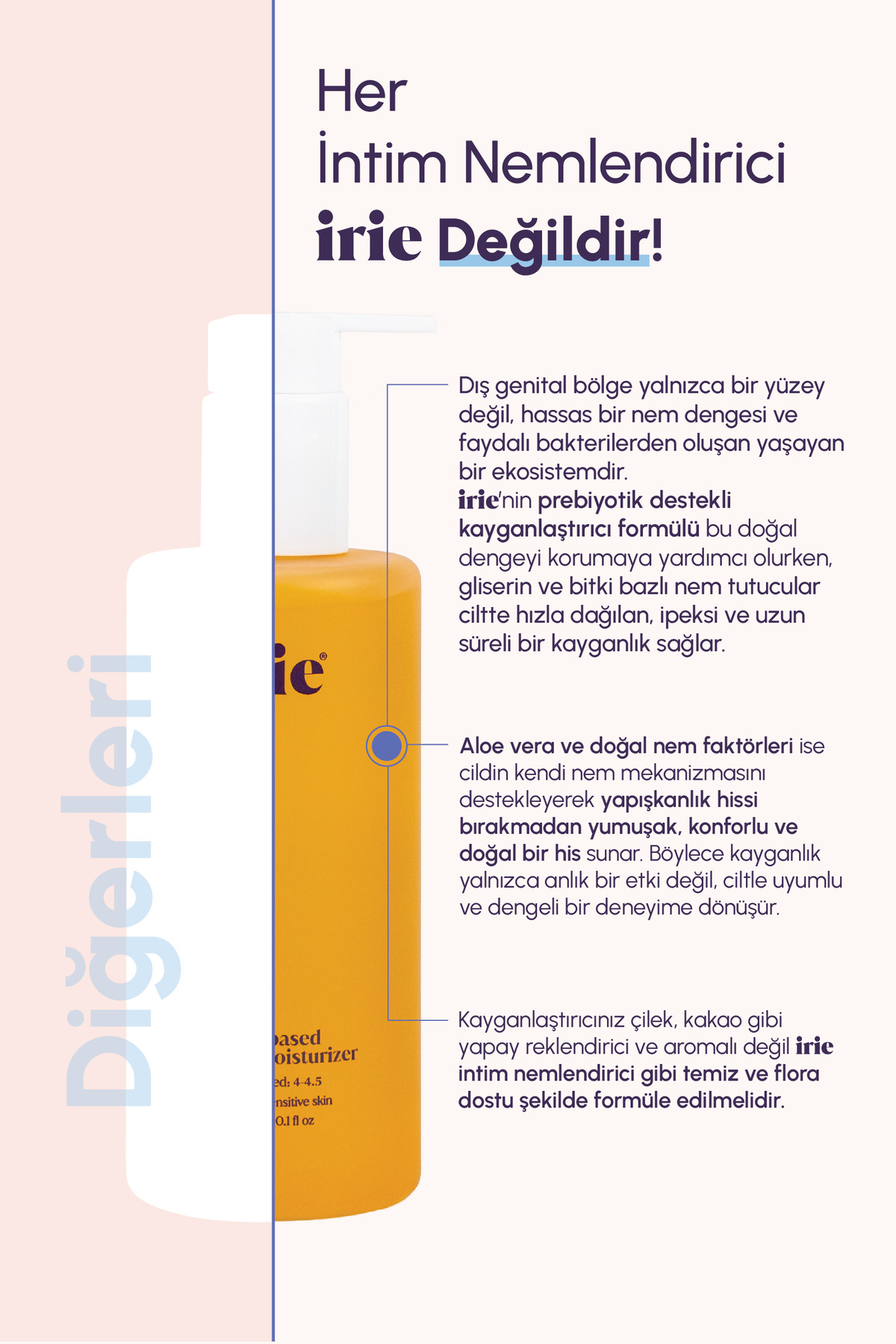 irie Kayganlaştırıcı Etkili İntim Nemlendirici 300mL - Su Bazlı Kokusuz Aromasız - Görsel 3
