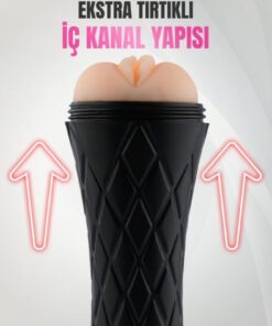 Alternative view of Lolita Shop Passion Cup Secret İçi Tırtıklı Gerçekçi Et Dokusu Süper Kalite Tam Realistik Fener Tipi Suni Vajina