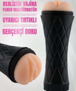 Lolita Shop Passion Cup Secret İçi Tırtıklı Gerçekçi Et Dokusu Süper Kalite Tam Realistik Fener Tipi Suni Vajina