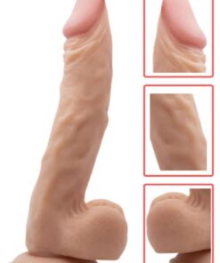 Alternative view of Lolita Shop Gerçekçi Et Dokusunda 24 Cm Kalın Vantuzlu Süper Kaliteli Realistik Dildo Penis