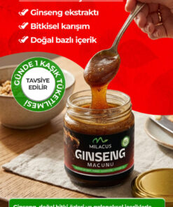 Alternative view of milacus Ginseng, Maca Extract, Tongkat All, Çaksir Otu,Panax, Bitkisel Karisimli Macun Ginseng Macun 230gr
