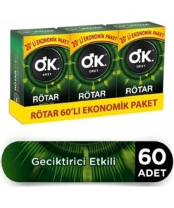 Okey Rötar Geciktiricili 60'lı Prezervatif