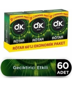 Okey Rötar Geciktiricili 60'lı Prezervatif