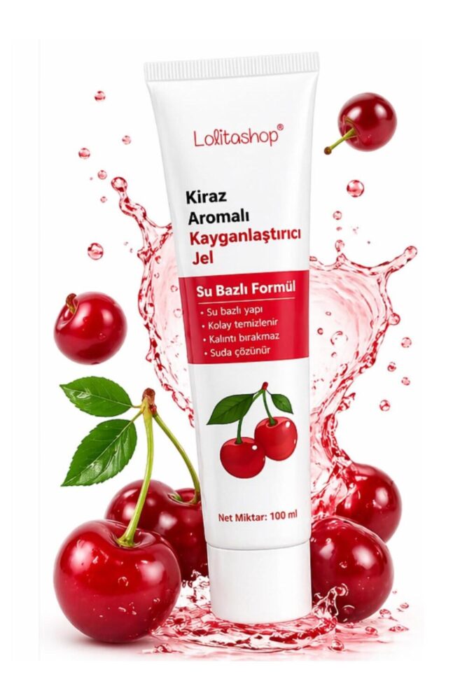 Lolita Shop Kirazlı Su Bazlı Ekstra Kayganlaştırıcı Jel 100 ML Yenilebilir Kiraz Hazzı Aromalı Kaydırıcı Jel - Görsel 2