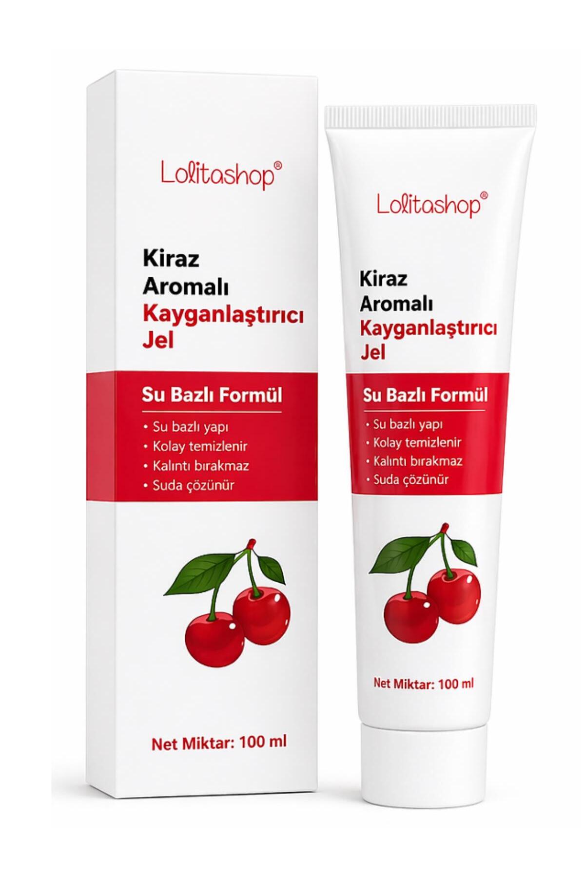 Lolita Shop Kirazlı Su Bazlı Ekstra Kayganlaştırıcı Jel 100 ML Yenilebilir Kiraz Hazzı Aromalı Kaydırıcı Jel - Görsel 3