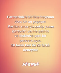 Metranya Erotik Görev Kartları, Ateşli Görevler, Baş Döndüren Fantezi Kartları, Kadın Erkek Baştan Çıkarma - Görsel 3