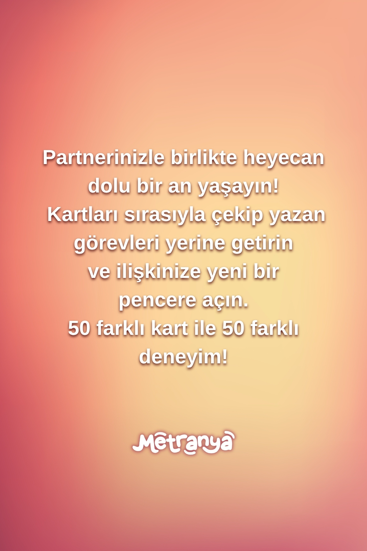 Metranya Erotik Görev Kartları, Ateşli Görevler, Baş Döndüren Fantezi Kartları, Kadın Erkek Baştan Çıkarma - Görsel 3