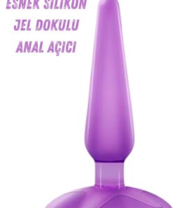 Lolita Shop Anal Ve Vajina Yumuşak Jel Dokuda Vantuzlu Anal Açıcı Genişletici Alıştırıcı Anal Plug ve Tıkaç