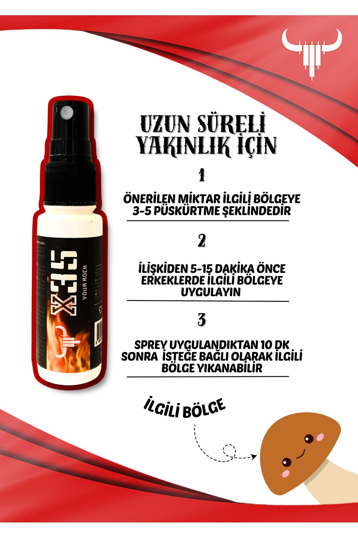 X35 YOUR ROCK Erkek Uzun Deneyim Masaj Sprey - Long Time Massage Sprey Formen 25 Ml- Bi Arkadaşa Lazım - Görsel 3