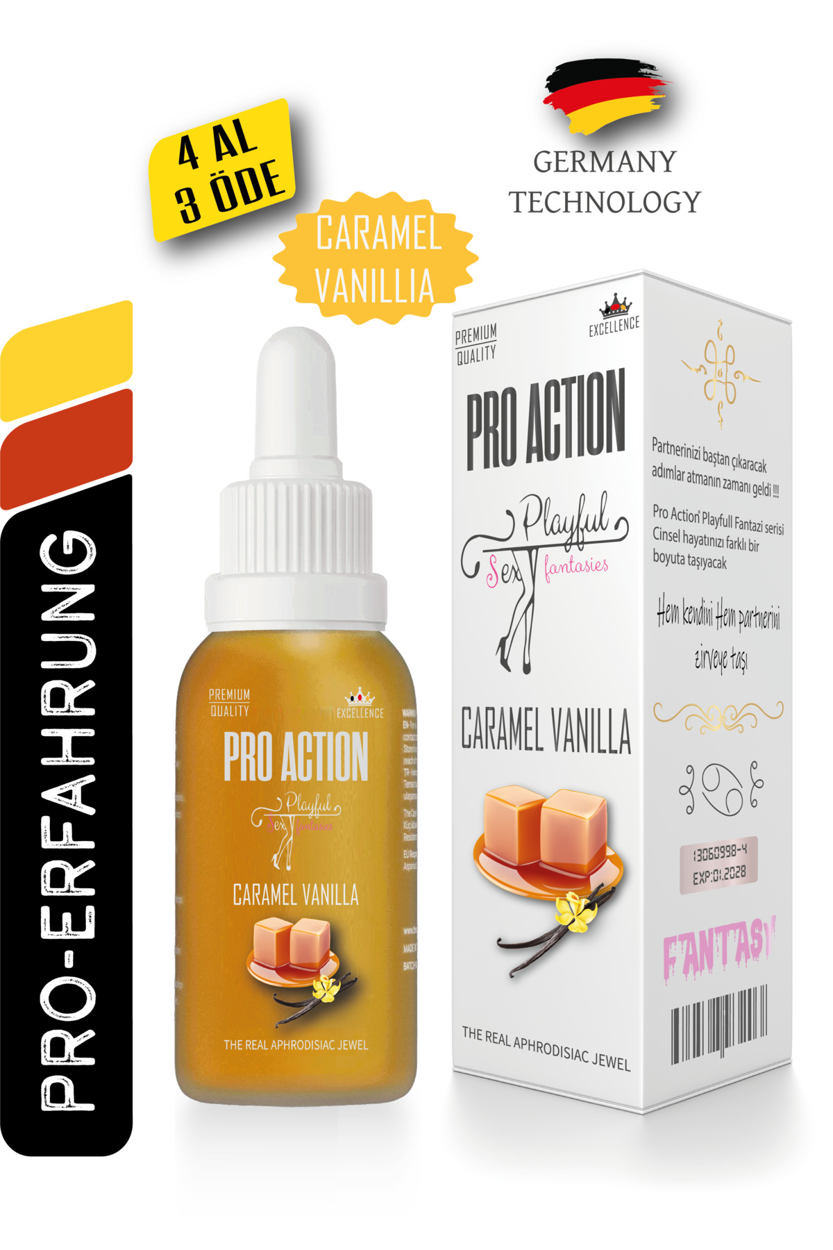 Pro Action Playfull Fantasies Caramel Vanilla Ballı Fantezi