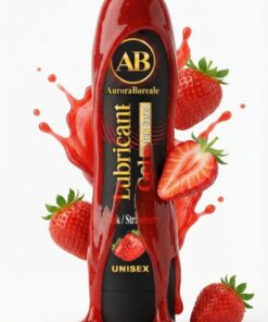 AuroraBoreale Premium Çilek Aromalı Büyük Boy Kayganlaştırıcı Jel Lubricant Gel