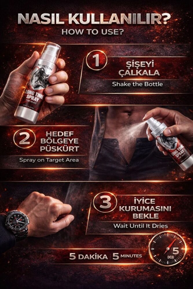REVICON Care For Man Uzun Deneyim Sprey Premium Plus - Görsel 2
