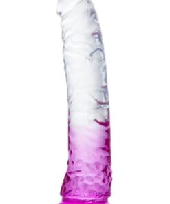 Lolita Shop Ultra Yumuşak Şeffaf Mor 21 Cm Gerçekçi Penis Realistik Jel Dokuda Yumurtalıksız Anal Vajina Dildo
