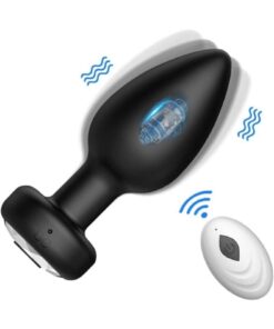 Alternative view of Lolita Shop Uzaktan Kumandalı Ultra Soft Silikon Dokuda Usb Şarjlı 10 Farklı Titreşimli Anal Plug Tıkaç Vibratör