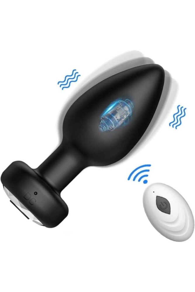 Lolita Shop Uzaktan Kumandalı Ultra Soft Silikon Dokuda Usb Şarjlı 10 Farklı Titreşimli Anal Plug Tıkaç Vibratör - Görsel 2