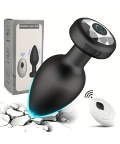 Lolita Shop Uzaktan Kumandalı Ultra Soft Silikon Dokuda Usb Şarjlı 10 Farklı Titreşimli Anal Plug Tıkaç Vibratör