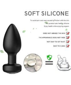 Lolita Shop Uzaktan Kumandalı Ultra Soft Silikon Dokuda Usb Şarjlı 10 Farklı Titreşimli Anal Plug Tıkaç Vibratör - Görsel 3