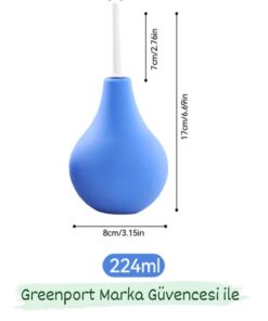 Greenport 224 ml Yüksek Kalite Silikon Anal Temizlik Pompası Anüs Temizleme Lavman Temizleyici - Görsel 3