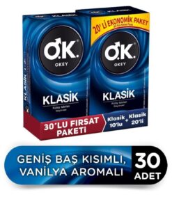 Okey Klasik 30'lu Prezervatif