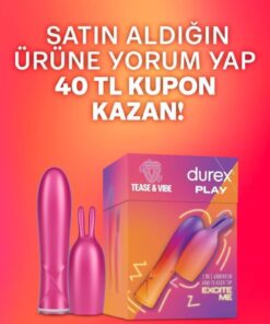 Alternative view of Durex 2si1 Arada Titreşimli Vibratör ve Uyarıcı Başlık, Usb Şarjlı, 7 Farklı Titreşim Modu, Suya Dayanıklı