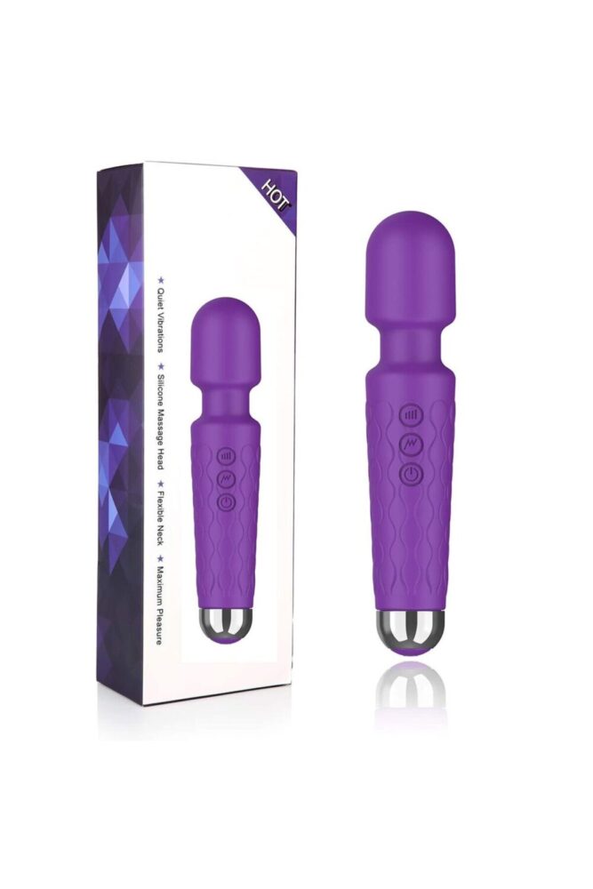 Genel Markalar 20 Mod Titreşimli Yüksek Kalite USB Şarjlı Su Geçirmez Vibratör Masaj Aleti - Görsel 2