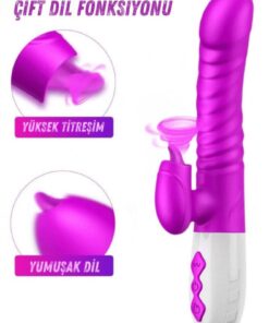 Alternative view of Lolita Shop İleri Geri Hareketli Vajina Ve Klitorise Çift Dil Atabilen Isıtmalı 7 Mod Titreşim Şarjlı Vibratör
