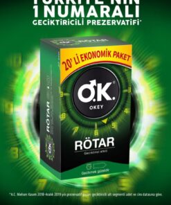 Alternative view of Okey Rötar Geciktiricili 20'li Prezervatif Ginseng Masaj Jeli 200 ml