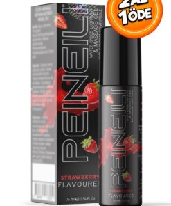 PEINEILI Çilekli Kayganlaştırıcı Jel Masaj Jeli Su Bazlı Strawberry Lubricant Massage Gel Water Based 75 ml