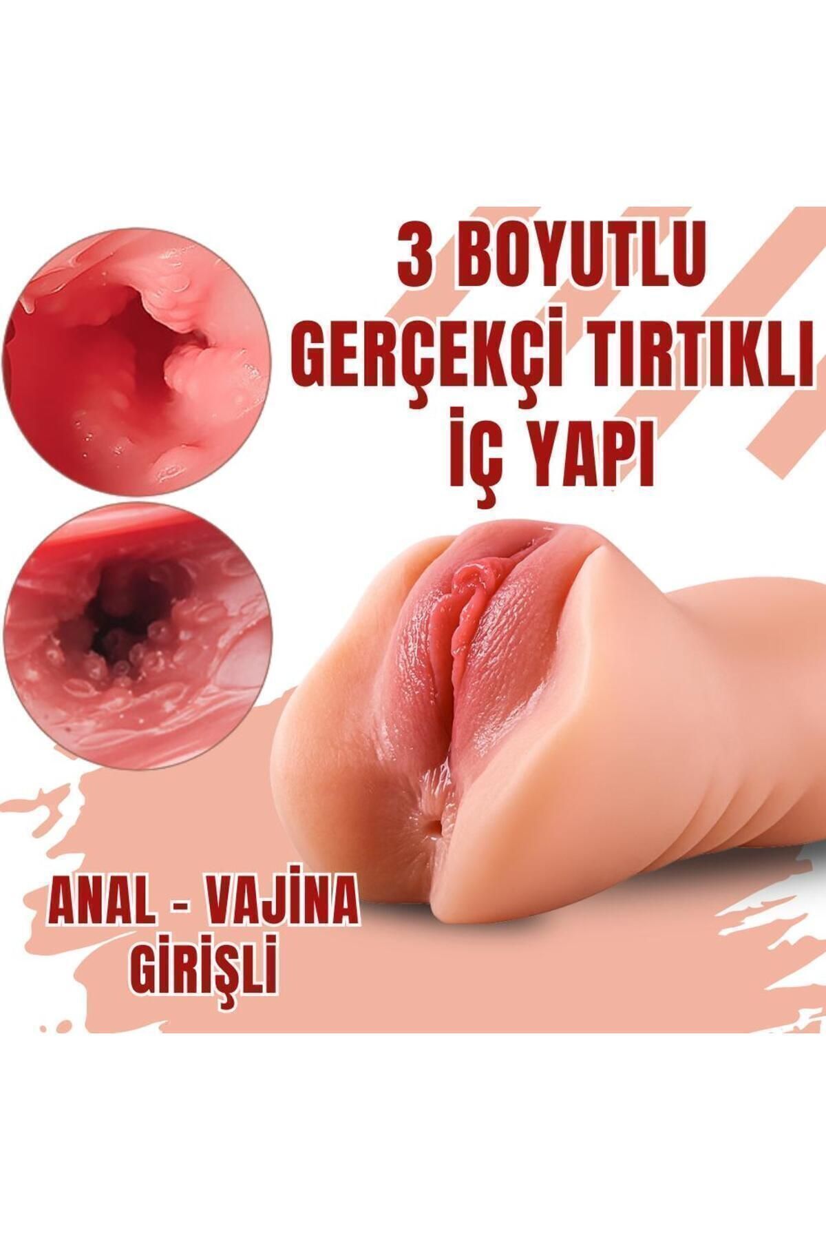Genel Markalar Büyük Boy Cep Tipi Saklanabilir 13 Cm Realistik Yapay Suni Vajina Mastürbatör