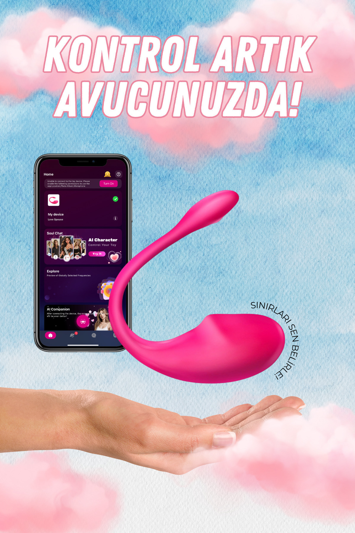 TOYZNTOYZ Garantili 30 Mod Telefon Kontrollü Çift Motor Son Nesil Vibratör Kadınlar Ve Erkekler Için