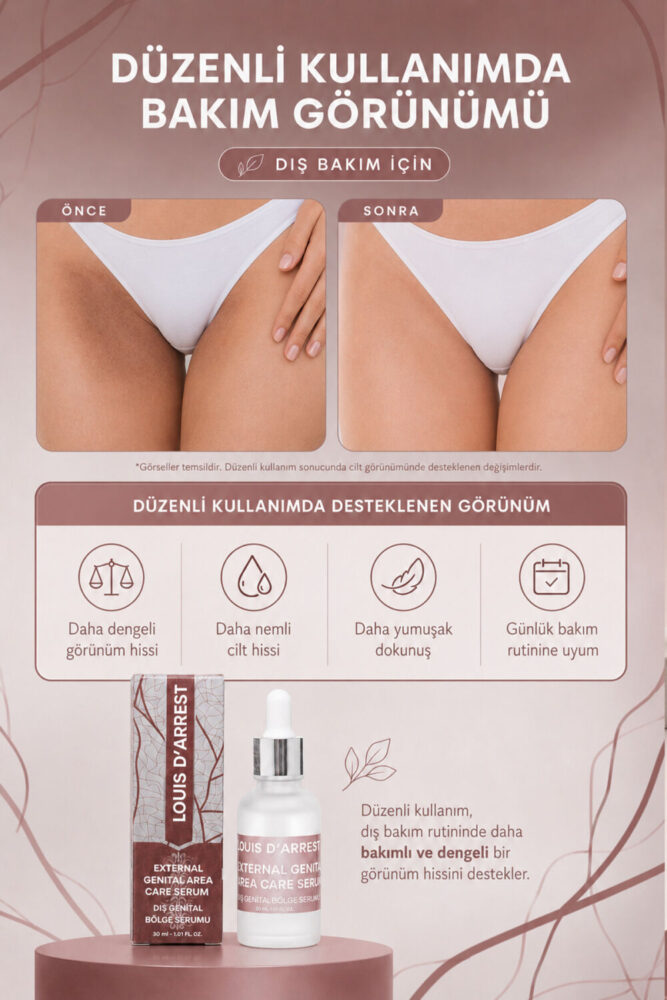 Louis DArrest Genital Bölge Sıkılaştırıcı, Leke Karşıtı Aydınlatıcı Bakım Serumu 30 ML. Arbutin, Hyalüronik Asit - Görsel 2