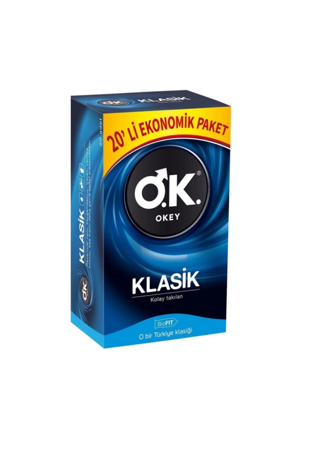 Okey Marka: Ok Klasik Ekonomik Paket 20'li Kategori: Prezervatif
