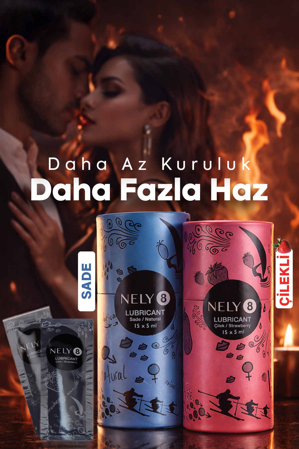 Nely8 Sade Kayganlaştırıcı Jel 5mlx 15 Adet - Görsel 3