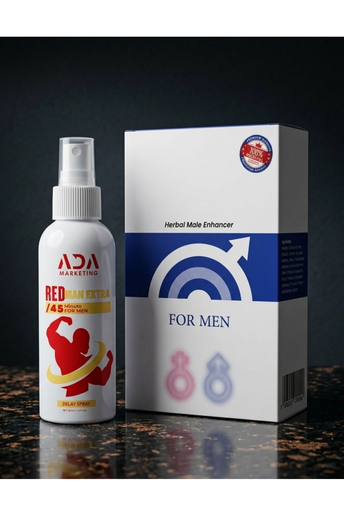 Ada Marketing Gold Man Extra Erkek Bakım Spreyi Hediye 5'li Mendili - Görsel 3