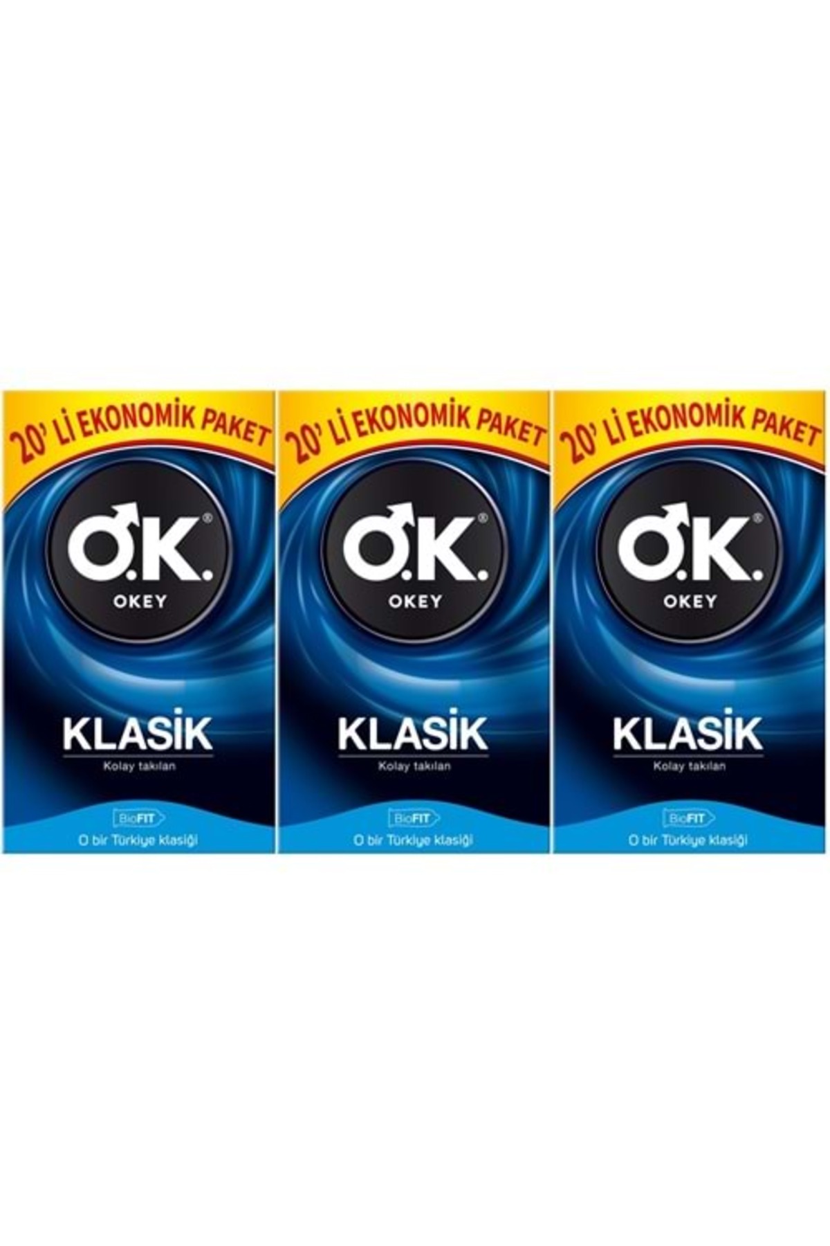 Okey Prezervatif 60 Adet Klasik Ekonomik Pk (3PK*20)