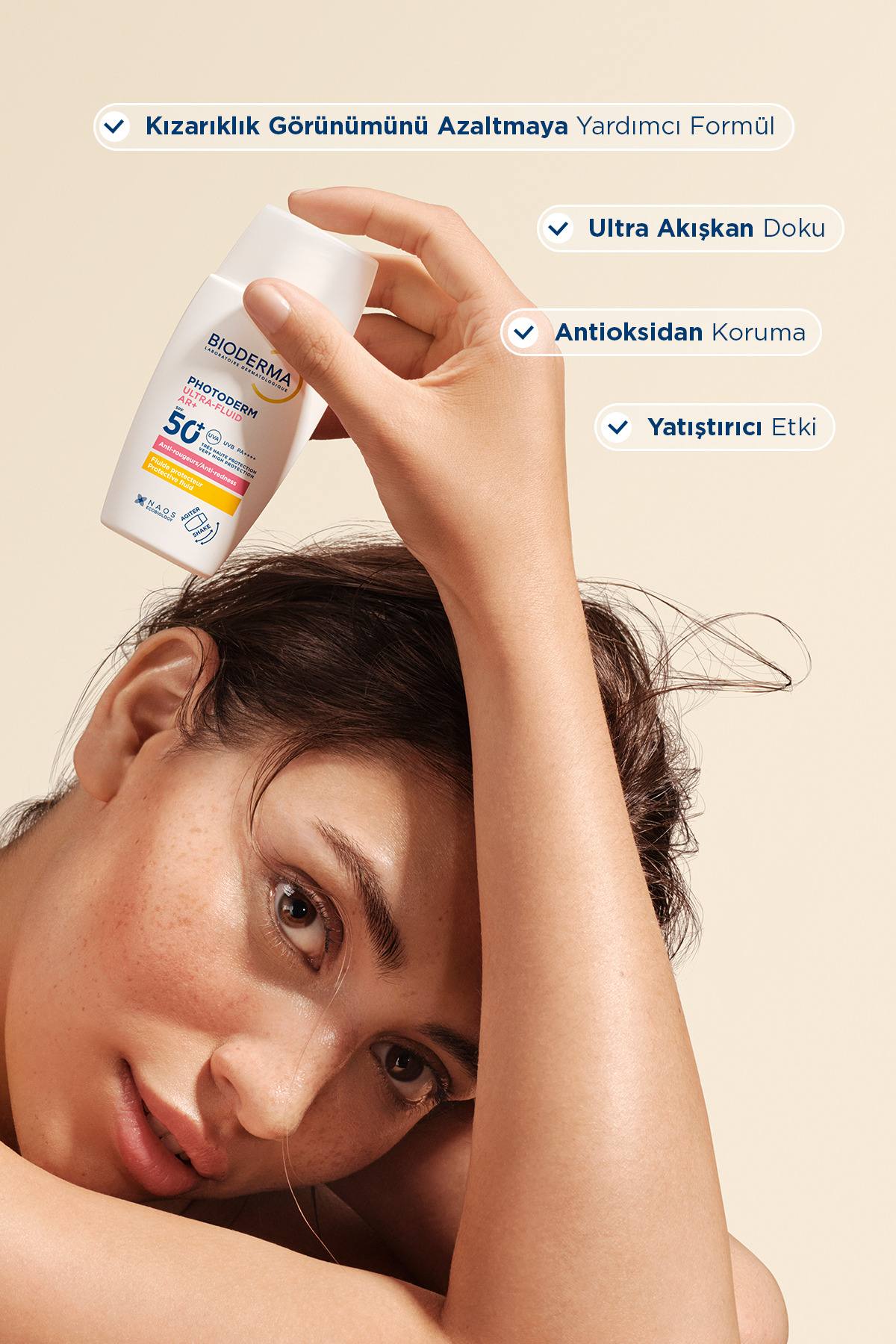 Bioderma Photoderm AR+ Ultra-Fluid SPF50+ Kızarıklık Karşıtı Yüksek Korumalı Akışkan Yüz Güneş Kremi 40ml - Görsel 3