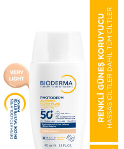 Bioderma Photoderm XDefense SPF50+ Tüm Ciltler UVA/UVB Yüksek Korumalı Renkli Güneş Kremi Very Light 40ML